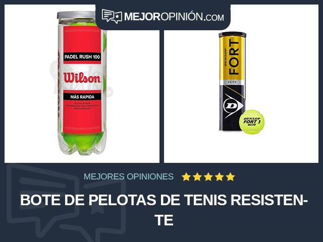 Bote de pelotas de tenis Resistente