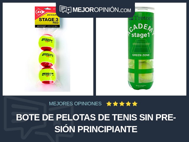 Bote de pelotas de tenis Sin presión Principiante