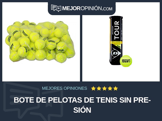 Bote de pelotas de tenis Sin presión