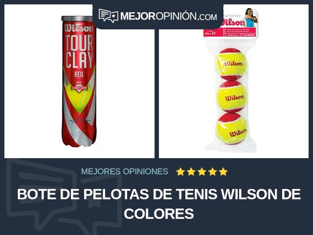 Bote de pelotas de tenis Wilson De colores