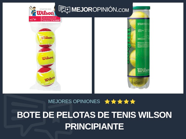 Bote de pelotas de tenis Wilson Principiante