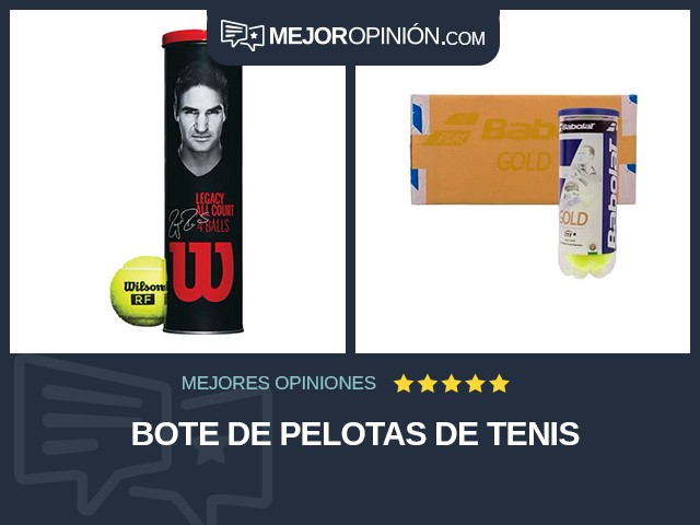 Bote de pelotas de tenis