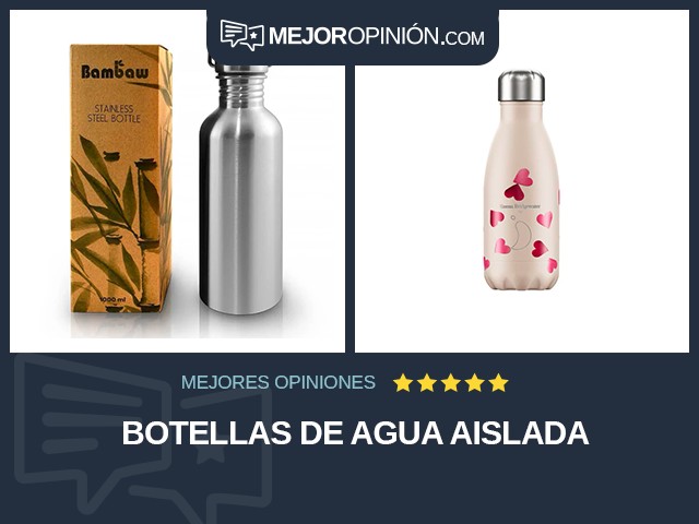 Botellas de agua Aislada