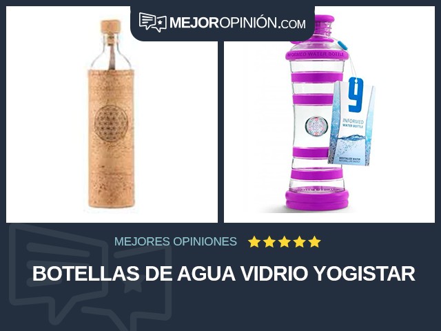 Botellas de agua Vidrio YOGISTAR