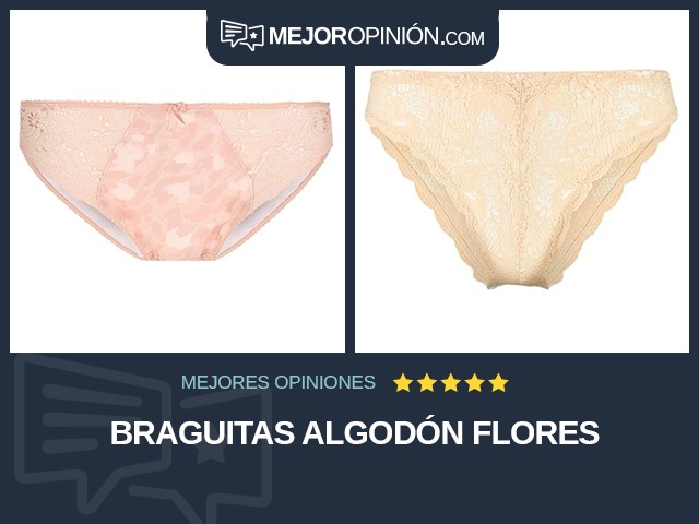 Braguitas Algodón Flores