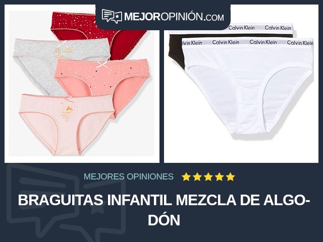 Braguitas Infantil Mezcla de algodón