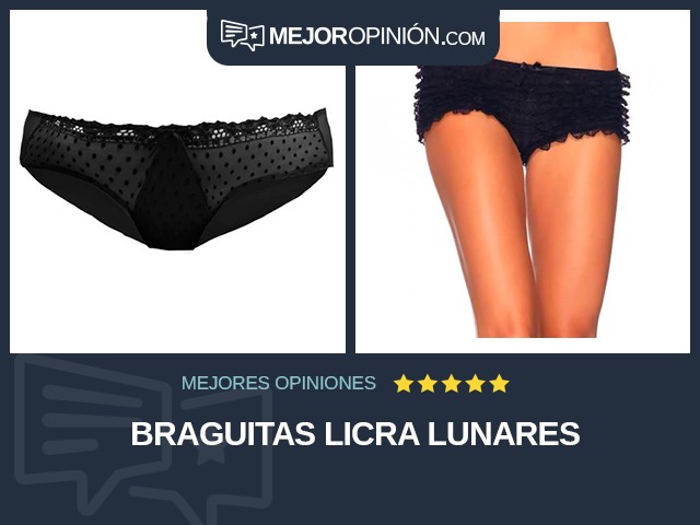 Braguitas Licra Lunares