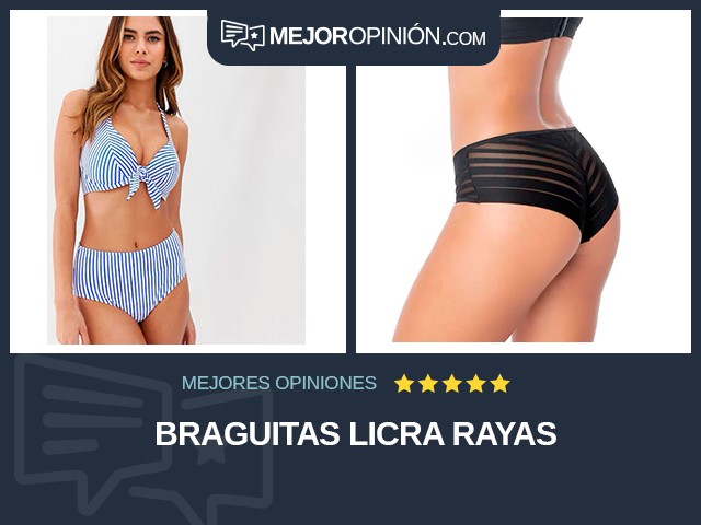 Braguitas Licra Rayas