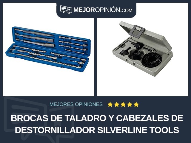 Brocas de taladro y cabezales de destornillador Silverline Tools
