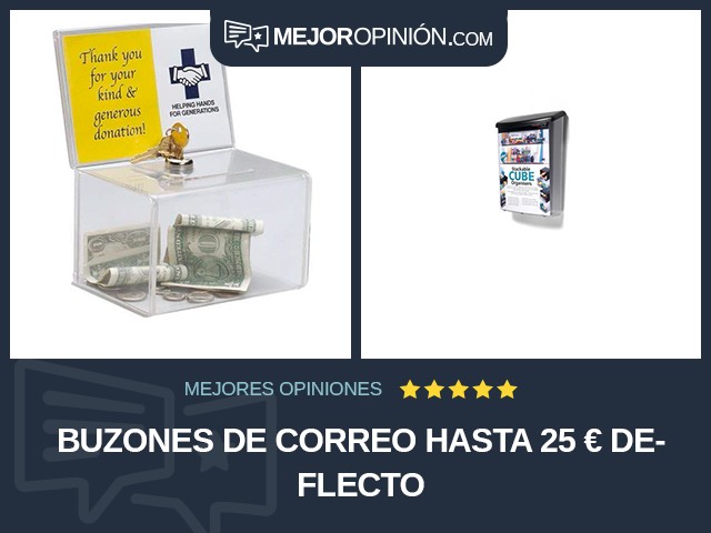 Buzones de correo Hasta 25 € Deflecto