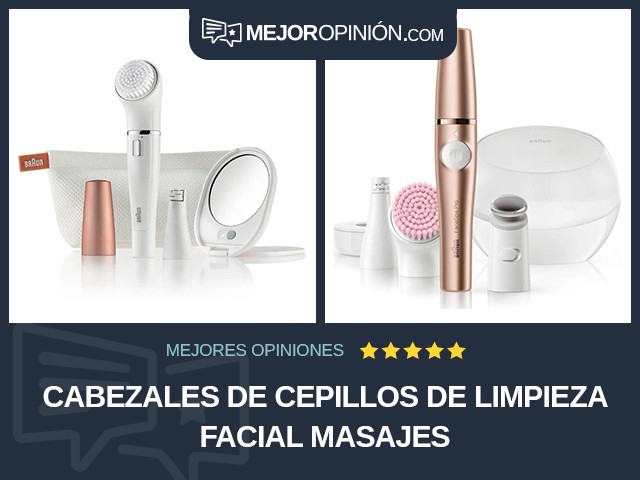 Cabezales de cepillos de limpieza facial Masajes