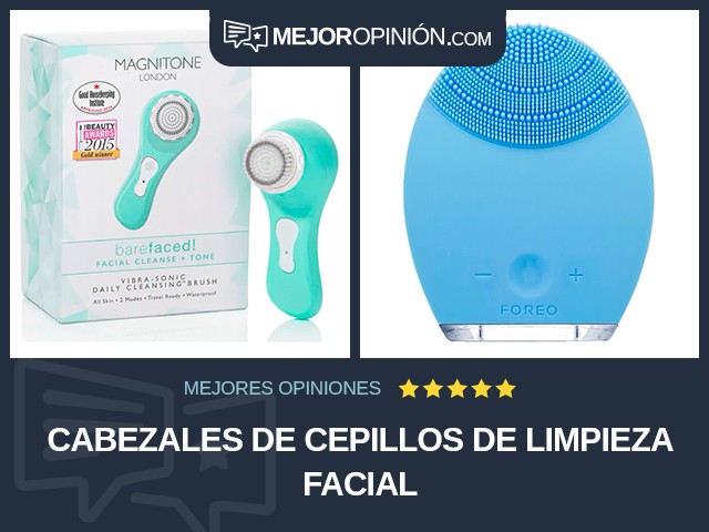Cabezales de cepillos de limpieza facial
