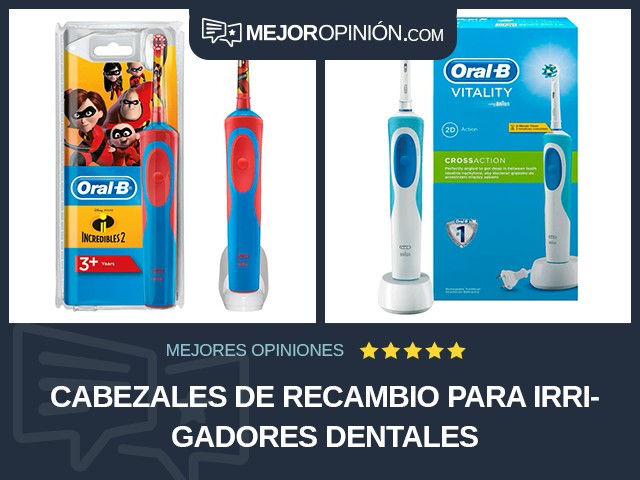 Cabezales de recambio para irrigadores dentales