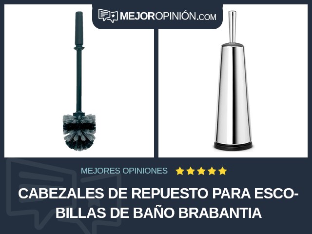 Cabezales de repuesto para escobillas de baño Brabantia