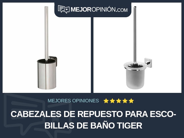 Cabezales de repuesto para escobillas de baño Tiger