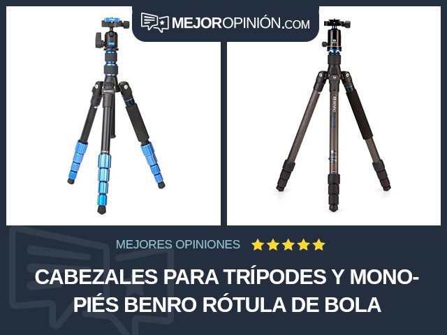 Cabezales para trípodes y monopiés BENRO Rótula de bola