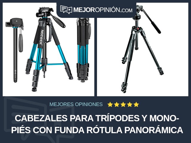 Cabezales para trípodes y monopiés Con funda Rótula panorámica