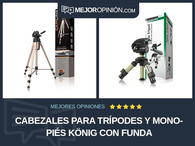 Cabezales para trípodes y monopiés König Con funda