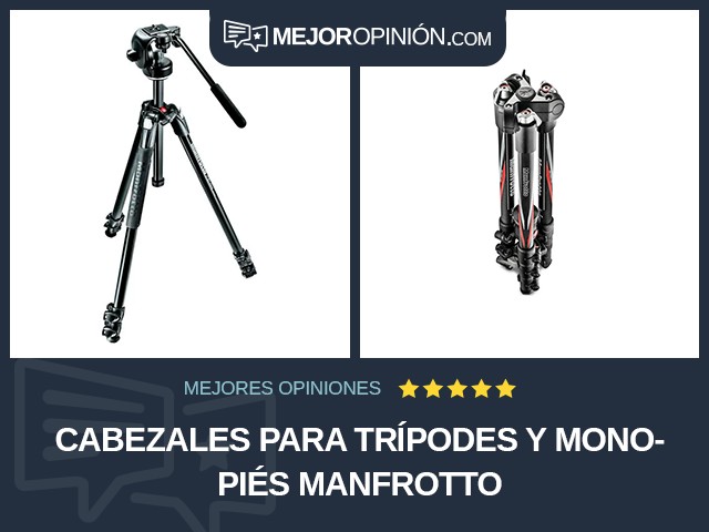 Cabezales para trípodes y monopiés Manfrotto