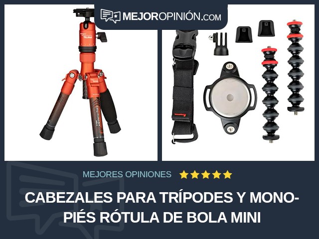 Cabezales para trípodes y monopiés Rótula de bola Mini