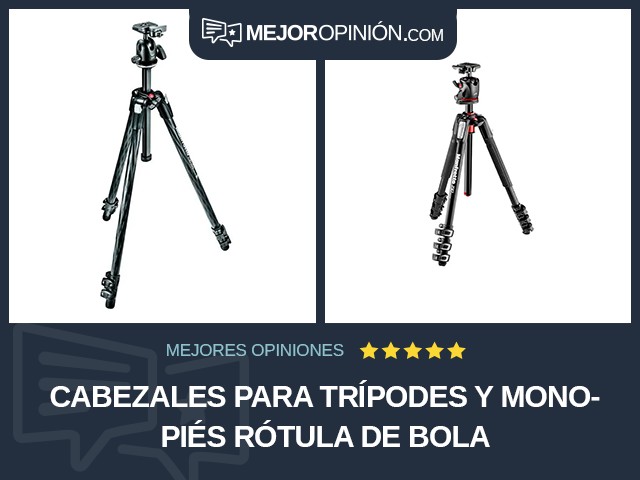 Cabezales para trípodes y monopiés Rótula de bola