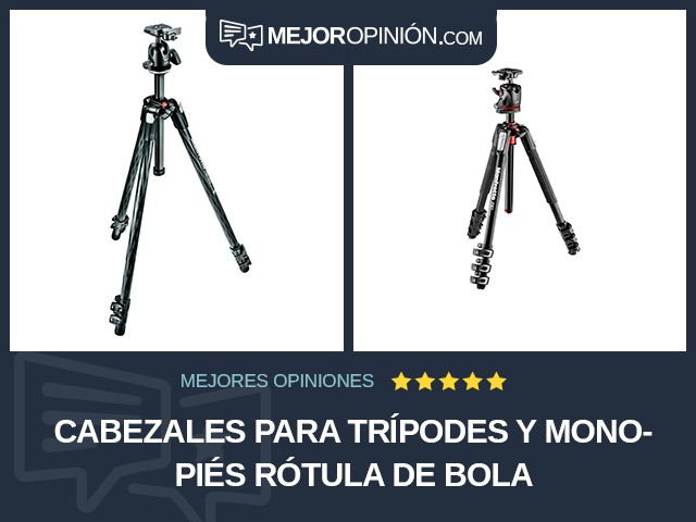 Cabezales para trípodes y monopiés Rótula de bola