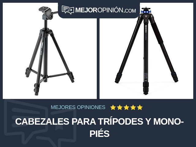 Cabezales para trípodes y monopiés