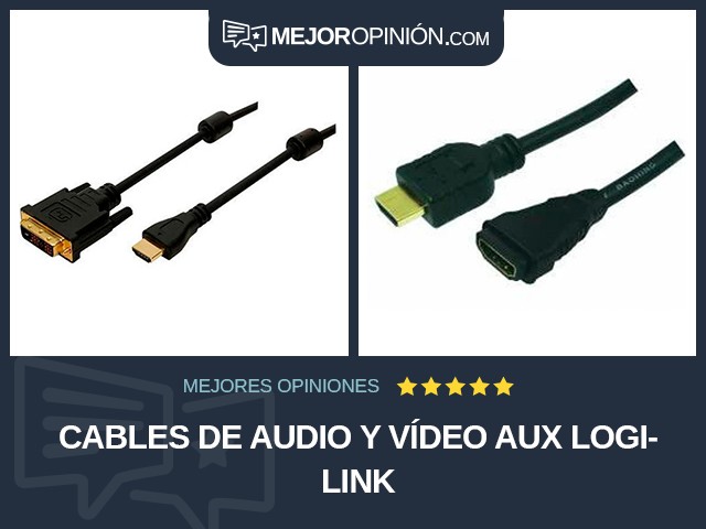 Cables de audio y vídeo AUX LogiLink