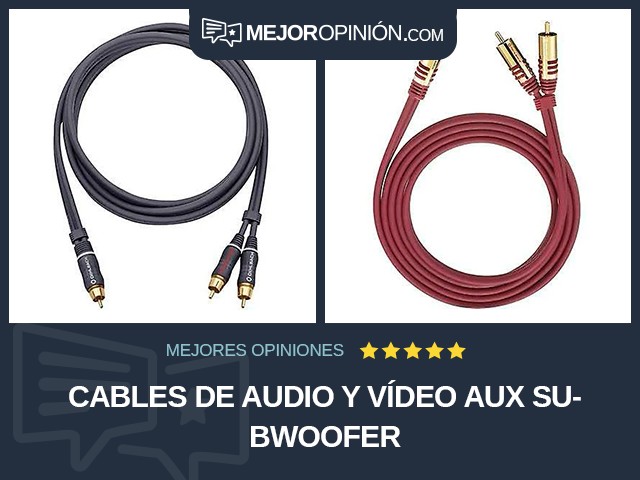 Cables de audio y vídeo AUX Subwoofer