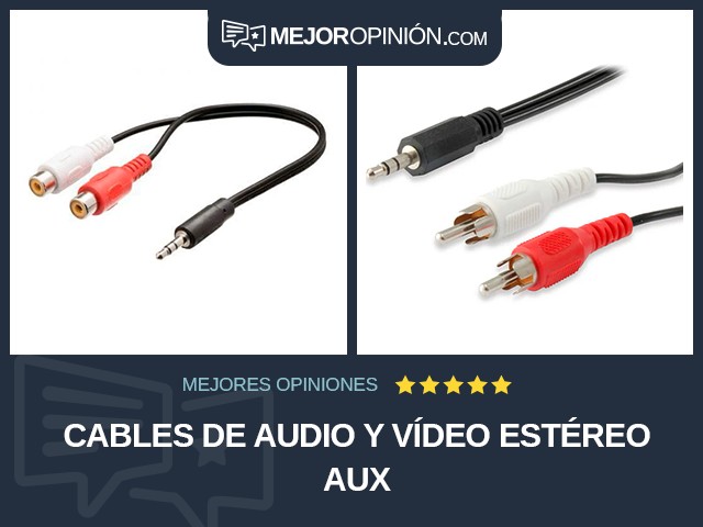 Cables de audio y vídeo Estéreo AUX