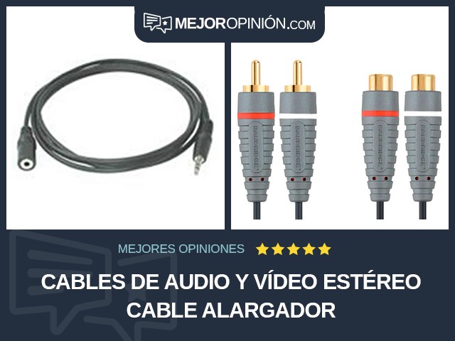 Cables de audio y vídeo Estéreo Cable alargador