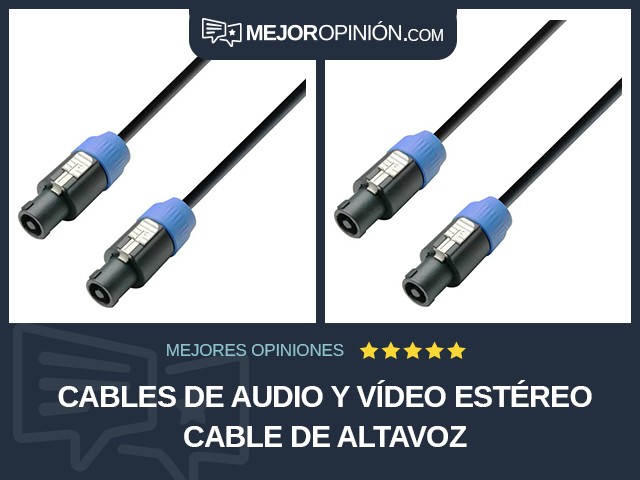 Cables de audio y vídeo Estéreo Cable de altavoz