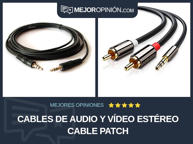 Cables de audio y vídeo Estéreo Cable patch