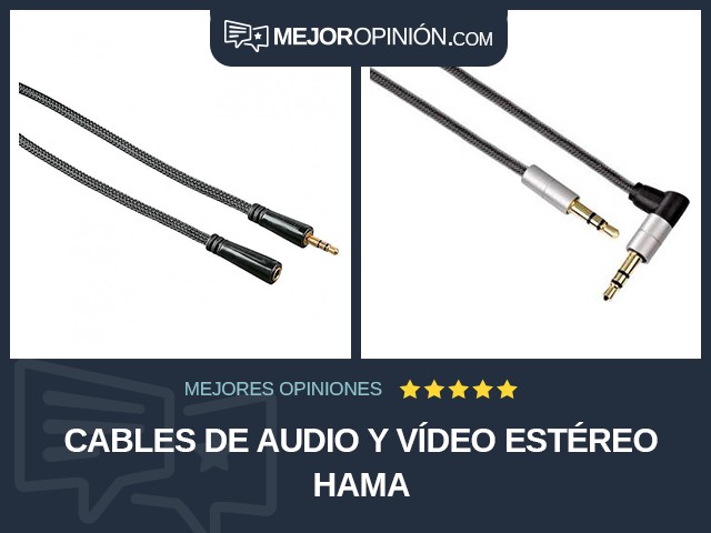 Cables de audio y vídeo Estéreo Hama