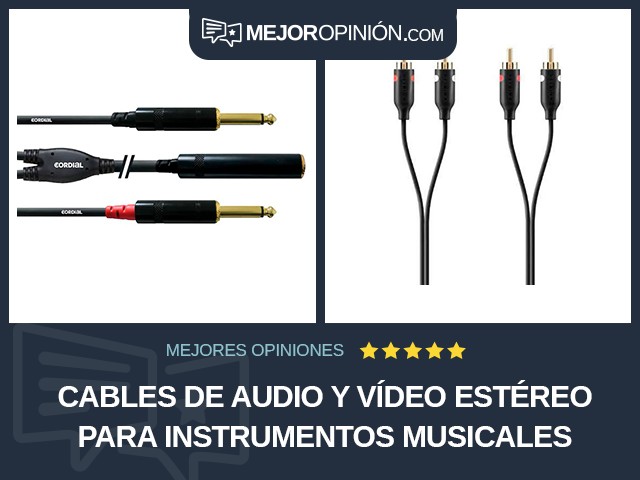 Cables de audio y vídeo Estéreo Para instrumentos musicales