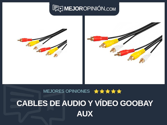 Cables de audio y vídeo Goobay AUX