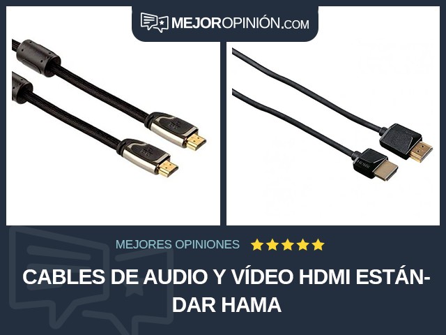Cables de audio y vídeo HDMI estándar Hama