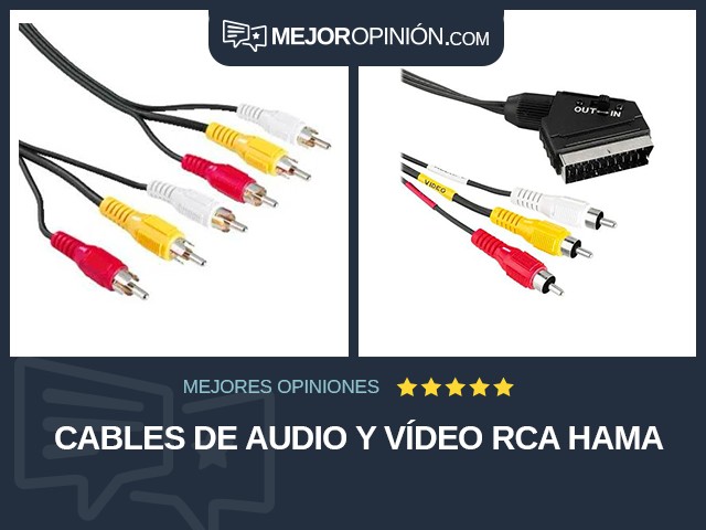 Cables de audio y vídeo RCA Hama