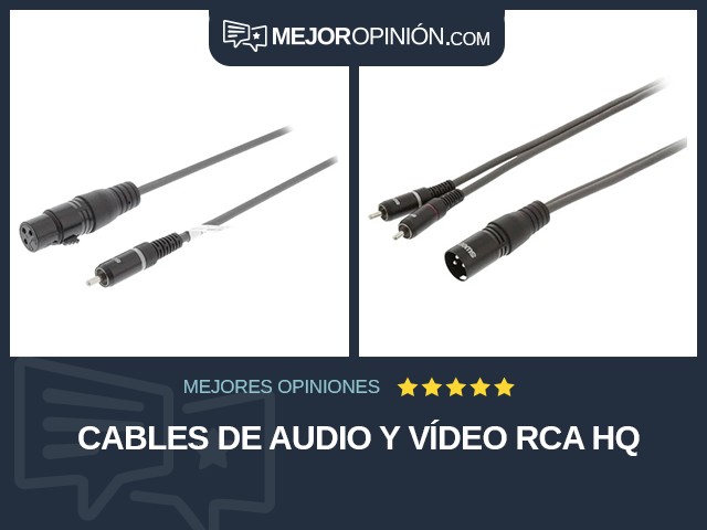 Cables de audio y vídeo RCA HQ