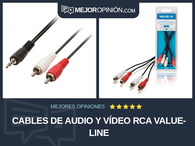 Cables de audio y vídeo RCA Valueline