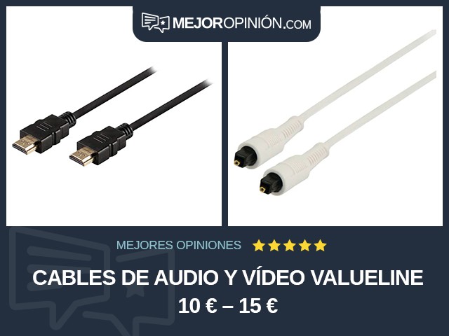 Cables de audio y vídeo Valueline 10 € – 15 €