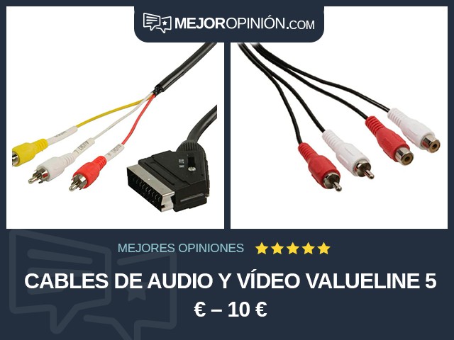 Cables de audio y vídeo Valueline 5 € – 10 €