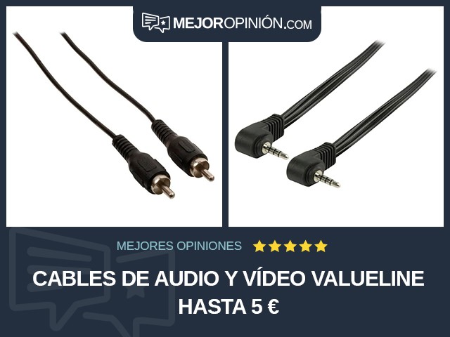 Cables de audio y vídeo Valueline Hasta 5 €