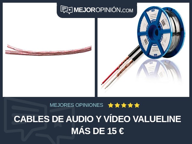 Cables de audio y vídeo Valueline Más de 15 €