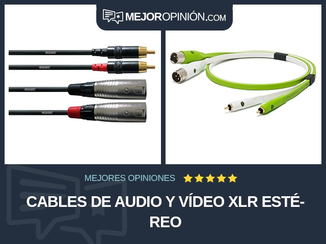 Cables de audio y vídeo XLR Estéreo