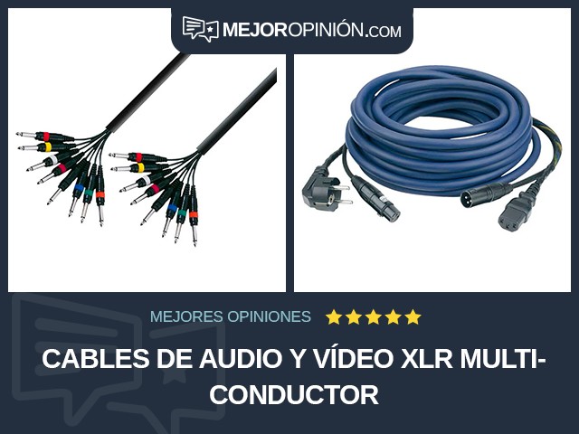 Cables de audio y vídeo XLR Multiconductor