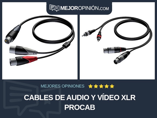 Cables de audio y vídeo XLR PROCAB