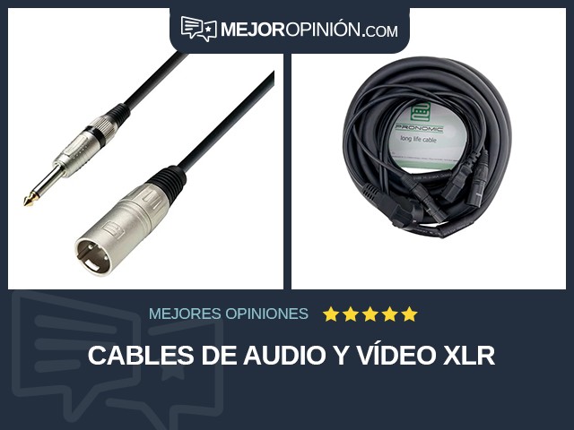 Cables de audio y vídeo XLR