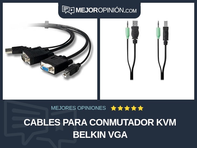 Cables para conmutador KVM Belkin VGA