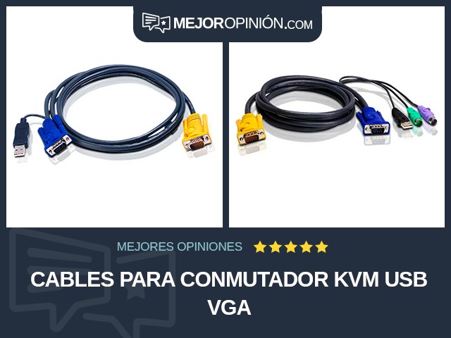Cables para conmutador KVM USB VGA